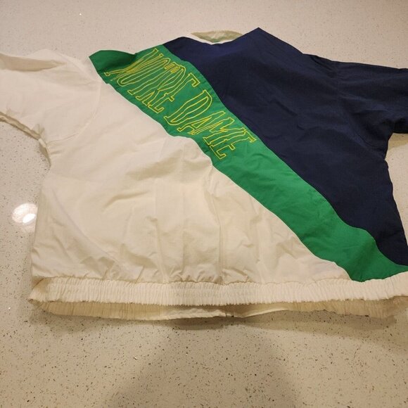 Vintage Columbia Notre Dame Fightin Irish Jacket Mens Large Color Block - Picture 7 of 8